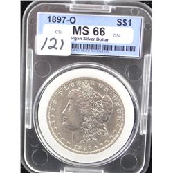 KEY DATE - 1897-0 MORGAN DOLLAR - CSI MS66