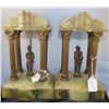 Image 1 : PAIR OF VINTAGE ALABASTER FIGURAL PIECES -  NICE!