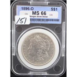 KEY DATE - 1896-0 MORGAN DOLLAR - CSI MS66