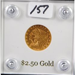 1928 $2 1/2 INDIAN GOLD COIN FROM SAFE  DEPOSIT