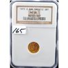 Image 1 : 1915-S $1 PAN PACIFIC GOLD COMMEMORATIVE COIN  - NGC MS64 - PCGS WEBSITE LISTS A MS64 @  $1,050.00