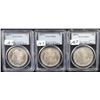 Image 1 : THREE MORGAN DOLLARS - PCGS MS64 - 1881-S,  1884-0, 1885-0 -  SOLD PER COIN TIMES 3