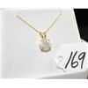Image 2 : APPROX. 1.98CT DIAMOND PENDANT WITH THE  DIAMOND SET IN A 14K YELLOW GOLD PENDANT