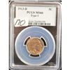 Image 1 : 1913-D TYPE I BUFFALO NICKEL - PCGS MS66 -  PCGS WEBSITE LISTS A MS66 @ $540.00