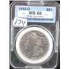 Image 1 : KEY DATE - 1892-0 MORGAN DOLLAR - CSI MS66  (COIN WORLD LISTS A  MS66 @ $48,000.00???)