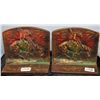 Image 1 : VINTAGE "END OF THE DAY" BOOKENDS - CAST IRON