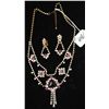 Image 1 : RARE VINTAGE MATCHING NECKLACE & EARRINGS
