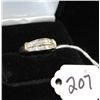 Image 1 : 14K TWO-TONE GOLD DIAMOND RING WITH FOURTEEN  ROUND FULL CUT DIAMONDS SET - WEIGHS 3.3  GRAMS - APPR