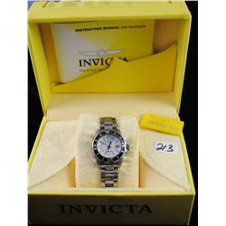 LADIES INVICTA WRISTWATCH - DIVERS 200M -  MOTHER-OF-PEARL FACE WITH ORIGINAL BOX -  $230.00 PRICE T