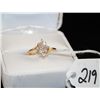 Image 1 : LADIES 14K YELLOW GOLD DIAMOND RING WITH NINE  ROUND FULL CUT DIAMONDS - WEIGHS 2.1 GRAMS -  APPRAIS