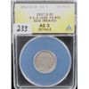 Image 1 : RARE 1917-D 3 1/2 LEGS BUFFALO NICKEL - ANACS  AG3 - DETAILS (ACID TREATED)