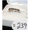 Image 1 : LADIES FANCY BLACK AND WHITE DIAMOND RING SET  IN 10K WHITE GOLD RING - WEIGHS 2.3  GRAMS -  APPRAIS