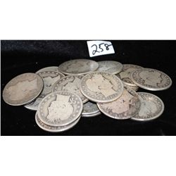 20 BARBER HALF DOLLARS FROM SAFE DEPOSIT -  MIXED DATES AND MINTS - SOLD PER COIN TIMES  20