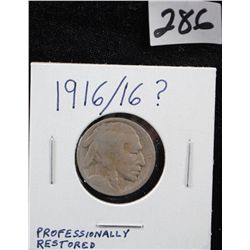 1916/16 BUFFALO NICKEL?  - PROFESSIONALLY  RESTORED
