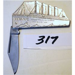 "TITANTIC" FOLDING POCKET KNIFE - 5 1/2"  TOTAL LENTH - JAPAN SURGICAL