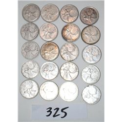 10 CANADIAN QUARTERS FROM SAFE DEPOSIT -  MIXED DATES AND MINTS - SOLD PER COIN TIMES  10