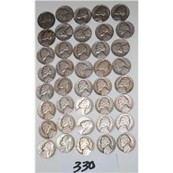 40 JEFFERSON NICKELS FROM SAFE DEPOSIT