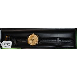NEW COIN FACE CROTON WRISTWATCH IN ORIGINAL  BOX
