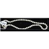 Image 1 : WOMANS ELEGANT PEARL NECKLACE WITH 14K YELLOW  GOLD CLASP