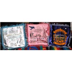 THREE VINTAGE PILLOW CASES - NEW YORK WORLDS  FAIR, NEW YORK AND NIAGARA FALLS (CANADA) -  SOLD PER 