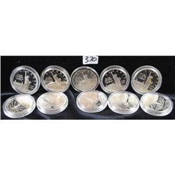 TEN $1 SILVER (90%) COMMEMORATIVES - ALL 1986  (1ST YEAR) STATUE OF LIBERTY - SOLD PER COIN  TIMES 1