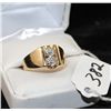 Image 1 : MANS 10K YELLOW GOLD DIAMOND RING WITH TWO DIAMONDS - WEIGHS 5.6 GRAMS - APPRAISED RETAIL REPLACEMEN