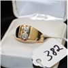Image 2 : MANS 10K YELLOW GOLD DIAMOND RING WITH TWO DIAMONDS - WEIGHS 5.6 GRAMS - APPRAISED RETAIL REPLACEMEN