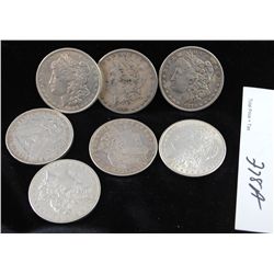 7 MORGAN DOLLARS FROM SAFE DEPOSIT - SOLD PER COIN TIMES 7