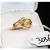 Image 1 : 14K YELLOW GOLD DIAMOND RING WITH ROUND AND BAGUETTE CUT DIAMONDS - WEIGHS 3.3 GRAMS - APPRAISED RET