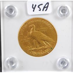 1910 $10 INDIAN GOLD COIN FROM SAFE DEPOSIT (THE VERY LOWEST GRADE IN COIN WORLD IS $1,040.00)