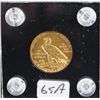 Image 1 : 1910 $5 INDIAN GOLD COIN FROM SAFE DEPOSIT (THE VERY LOWEST GRADE LISTED IN COIN WORLD IS $540.00)