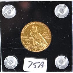 1913 $5 INDIAN GOLD COIN FROM SAFE DEPOSIT (THE VERY LOWEST GRADE IN COIN WORLD IS $540.00)