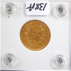 1860 NAPOLEON III $20 FRANCS GOLD COIN