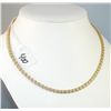 Image 1 : MATCHING TWO TONE STERLING SILVER NECKLACE AND BRACELET - SOLD PER PIECE TIMES 2