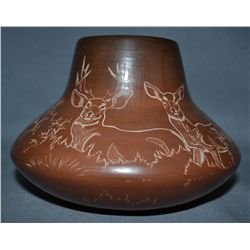 SANTA CLARA POTTERY JAR