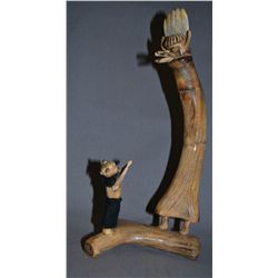 PUEBLO HORN SCULPTURE