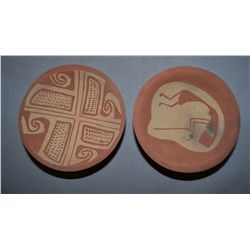 TWO MOHAVE POTTERY BOWLS
