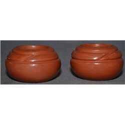 TWO SANTA CLARA POTS