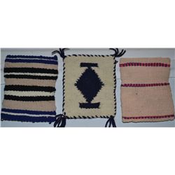 THREE MINIATURE NAVAJO TEXTILES