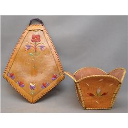 TWO EASTERN QUILL ITEMS