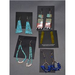 COLLECTION OF PUEBLO EARRINGS