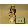 Image 1 : Victorian Staffordshire figure of man with game, hairline to back, 6" high £80 - 120...