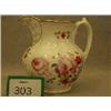 Image 1 : Superb Victorian Staffordshire handpainted jug with floral and gilt decoration £200 - 300...
