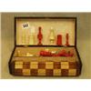 Image 1 : Early 19th century boxed travelling ivory chess set with rolled chess board £100 - 200...