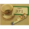 Image 1 : Rouen 19th century cheroot holder plus egg cup £80 - 120...