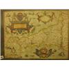 Image 1 : Saxton 16th century handcoloured map of Cornwall £200 - 300...