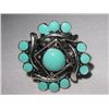 Image 1 : 6CTW TEAL WHIRL BRASS ADJUSTABLE RING