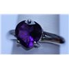 Image 1 : 18.50 CTW AMETHYST RING .925 STERLING SILVER