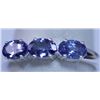 Image 1 : 10.60 CTW TANZANITE RING .925 STERLING SILVER