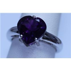 18.50 CTW AMETHYST RING .925 STERLING SILVER